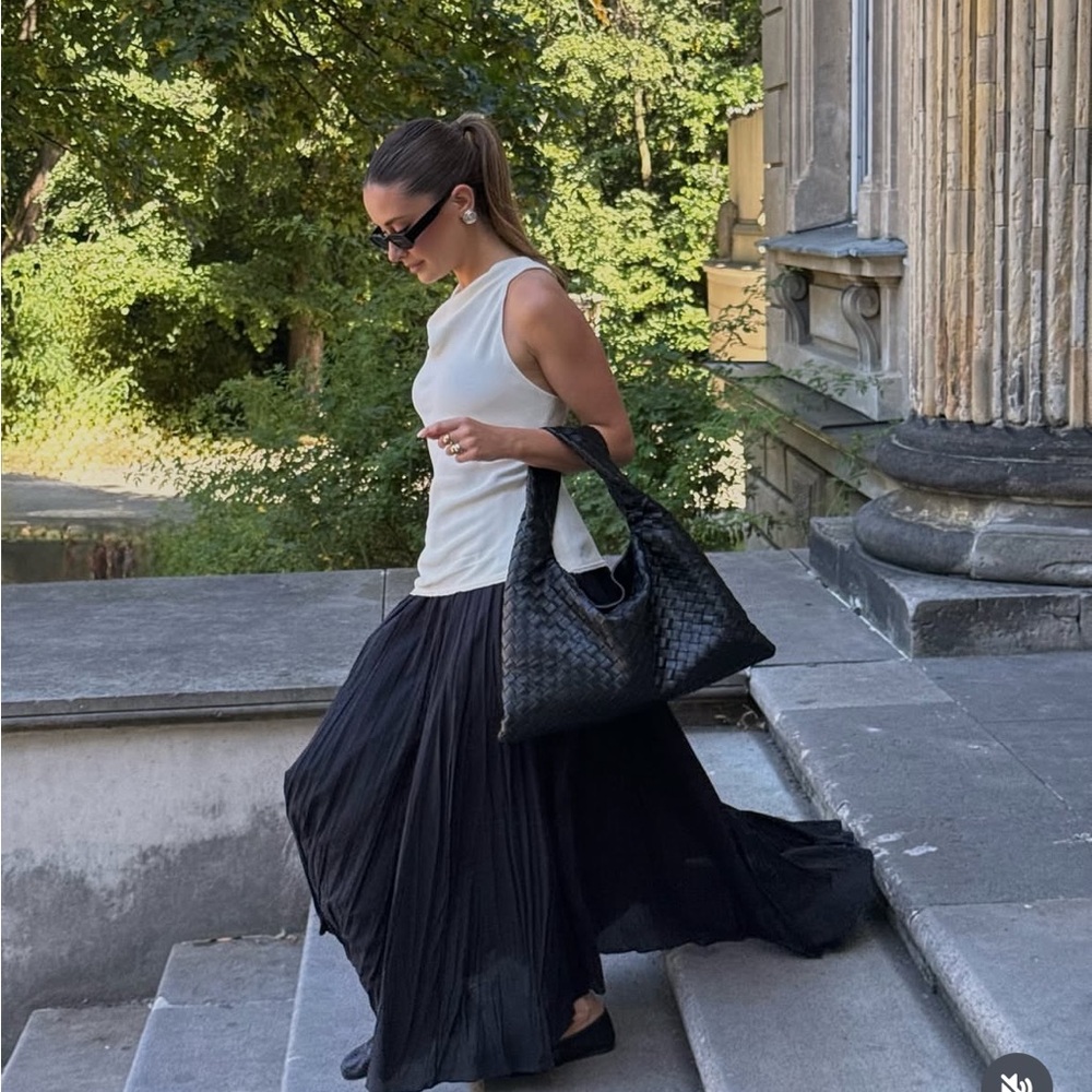Zara Black and White Maxi Dress